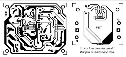 tracce lato rame pcb serratura elettronica