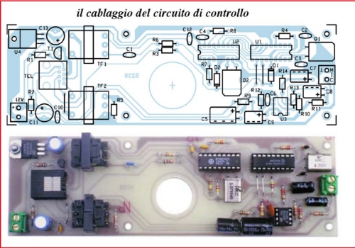 controllo ambientale audio con gsm cablaggio circuito