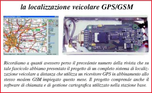 localizzazione veicolare gps gsm