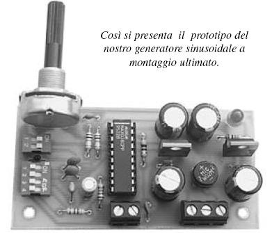Generatore sinusoidale 0 ÷ 20MHz