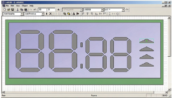 Figura 3. Creazione di un display nell’LCD Editor