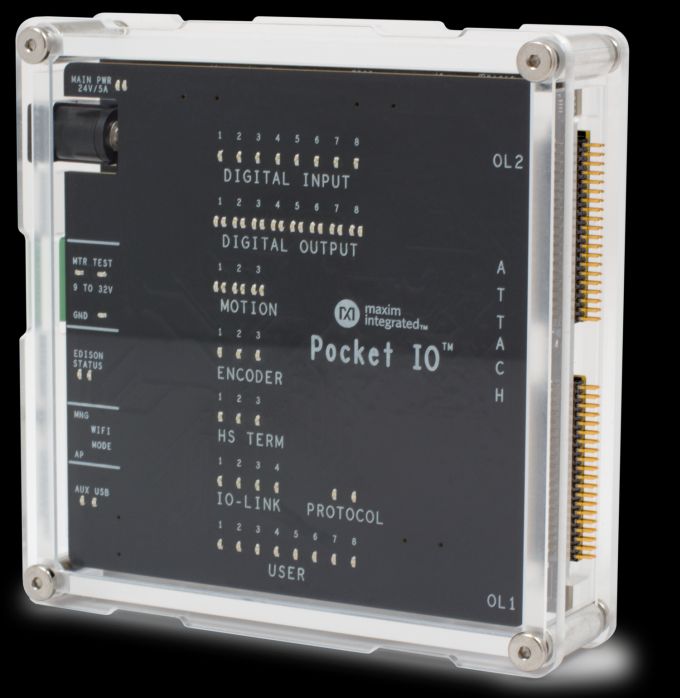 Figura 1: la piattaforma di sviluppo Pocket IO (MAXREFDES150#)