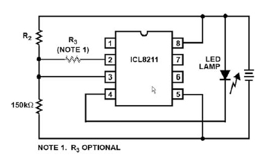 Figura 4: semplice circuito per l’indicazione del livello batteria.