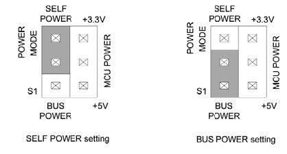 Figura 4: self power e Bus power setting