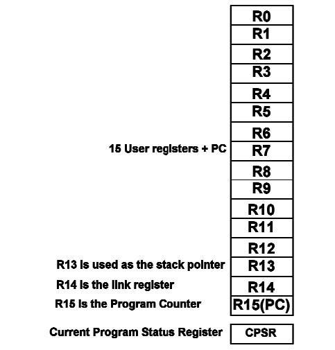 Figura 3: il set di registri (memoria secondaria)