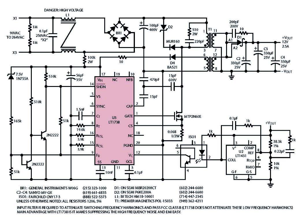 Figura 6: ultralow Noise 30W Offline Power Supply.