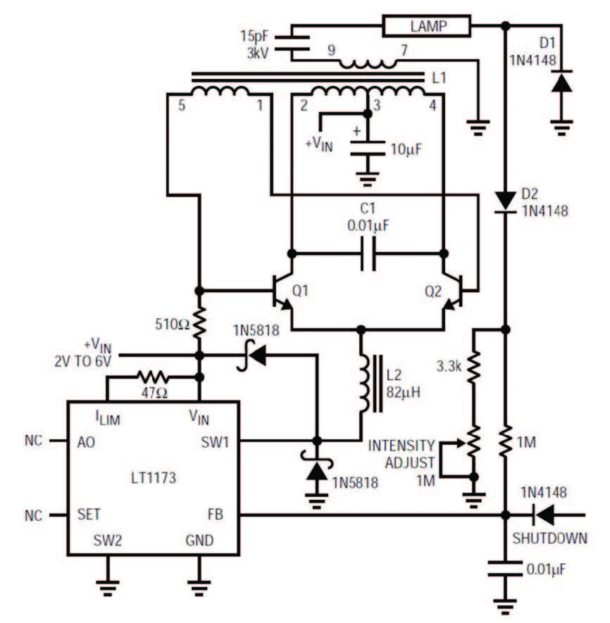 Figura 4: circuito di controllo in potenza.