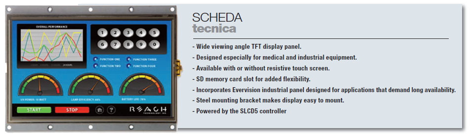 Figura 3: il display da 7 pollici di Reach Technology.
