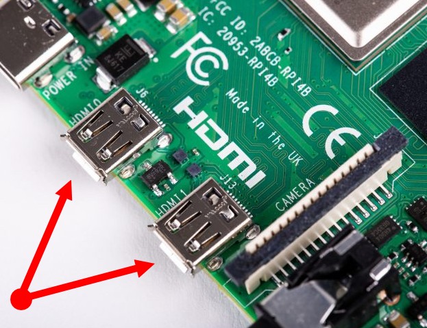 Figura 1: la coppia di connettori HDMI tipo-D (micro) per i display