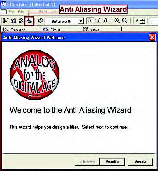 Figura16: avvio dell’ Anti-Aliasing Wizard.