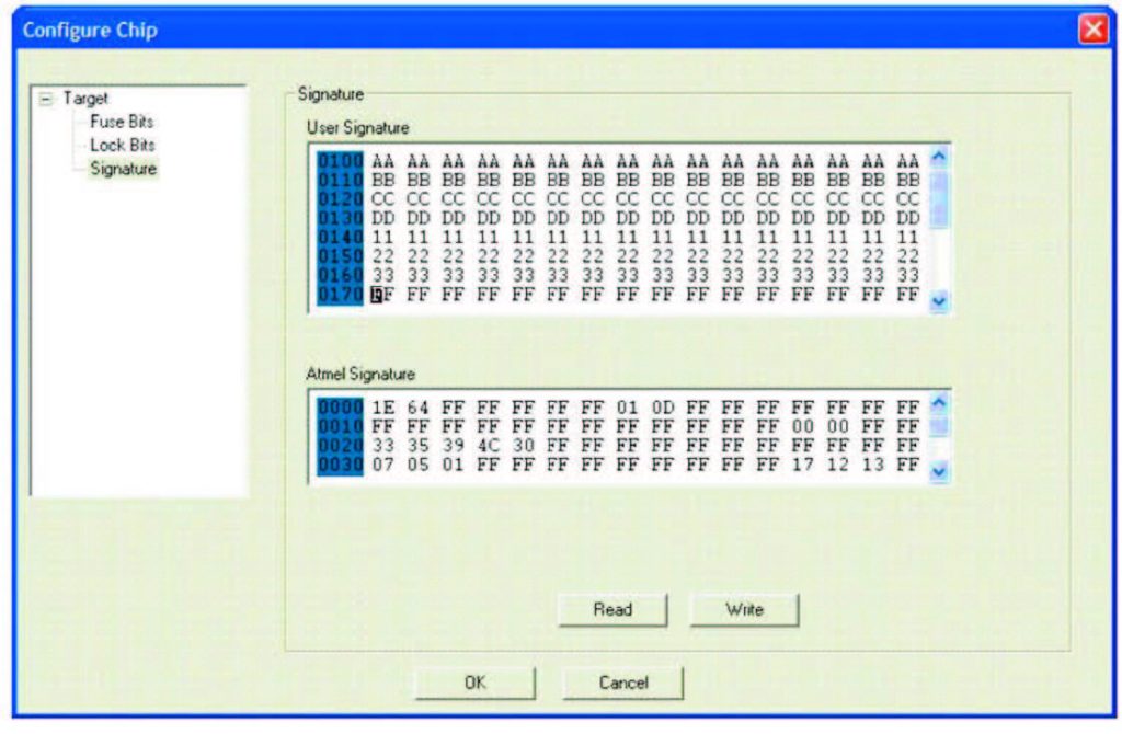 figura 11 - Signature Window