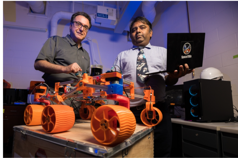 Figura 1:  Prototipo di rover a basso costo stampato in 3D (Fonte: Università dell’Arizona)