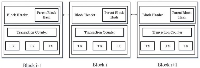 Figura 1: Esempio struttura della Blockchain.