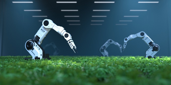 Bracci robotici lavorano in serra