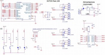 Schematic USB scheda relè