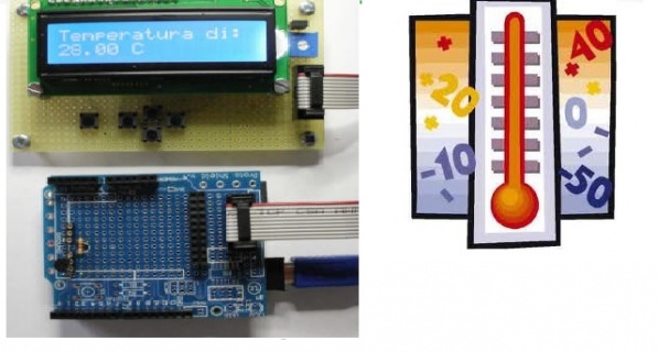 Sensore di temperatura con Display LCD